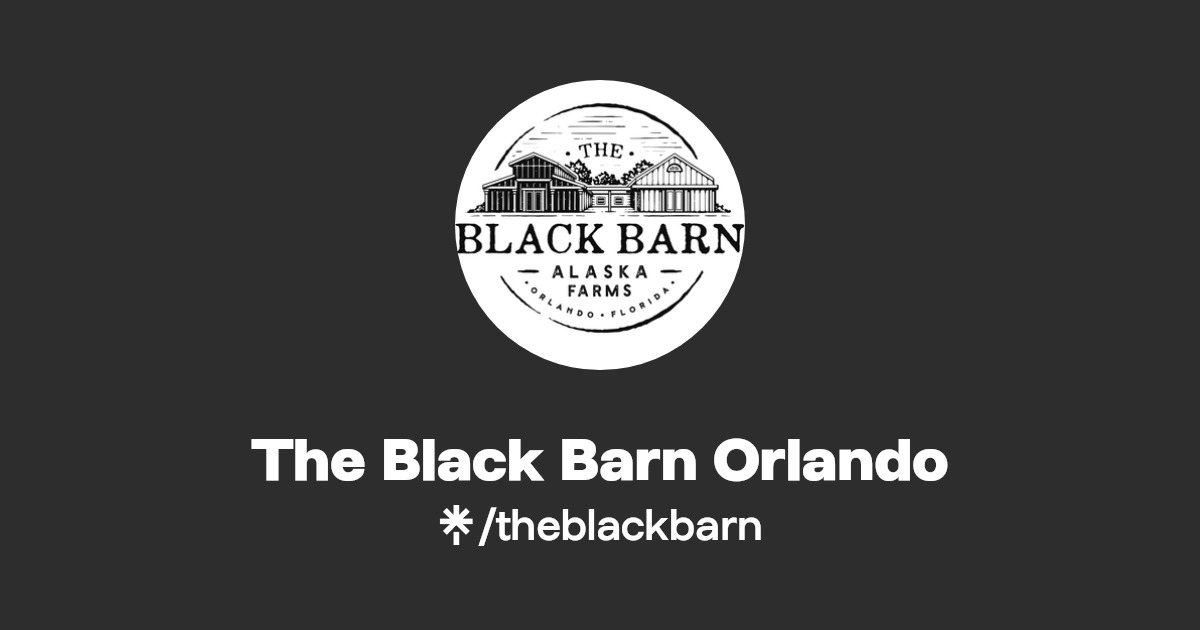 The Black Barn Orlando Instagram, Facebook Linktree