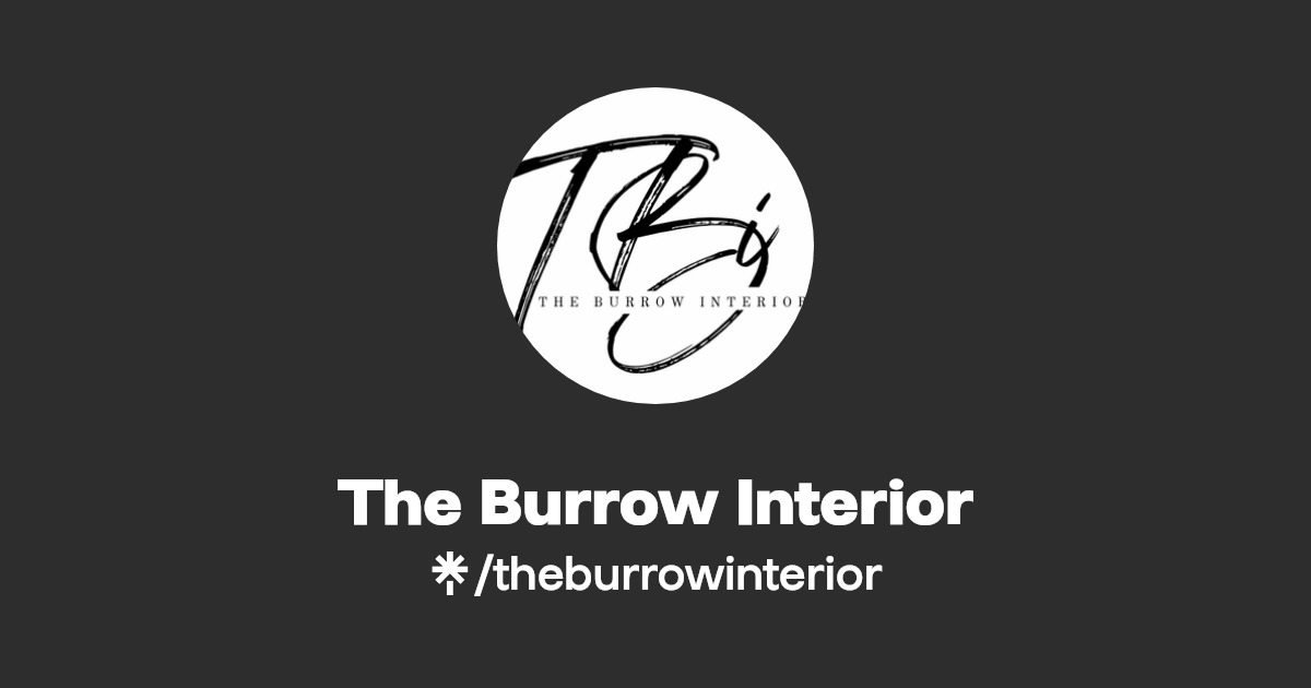 The Burrow Interior Instagram, Facebook Linktree