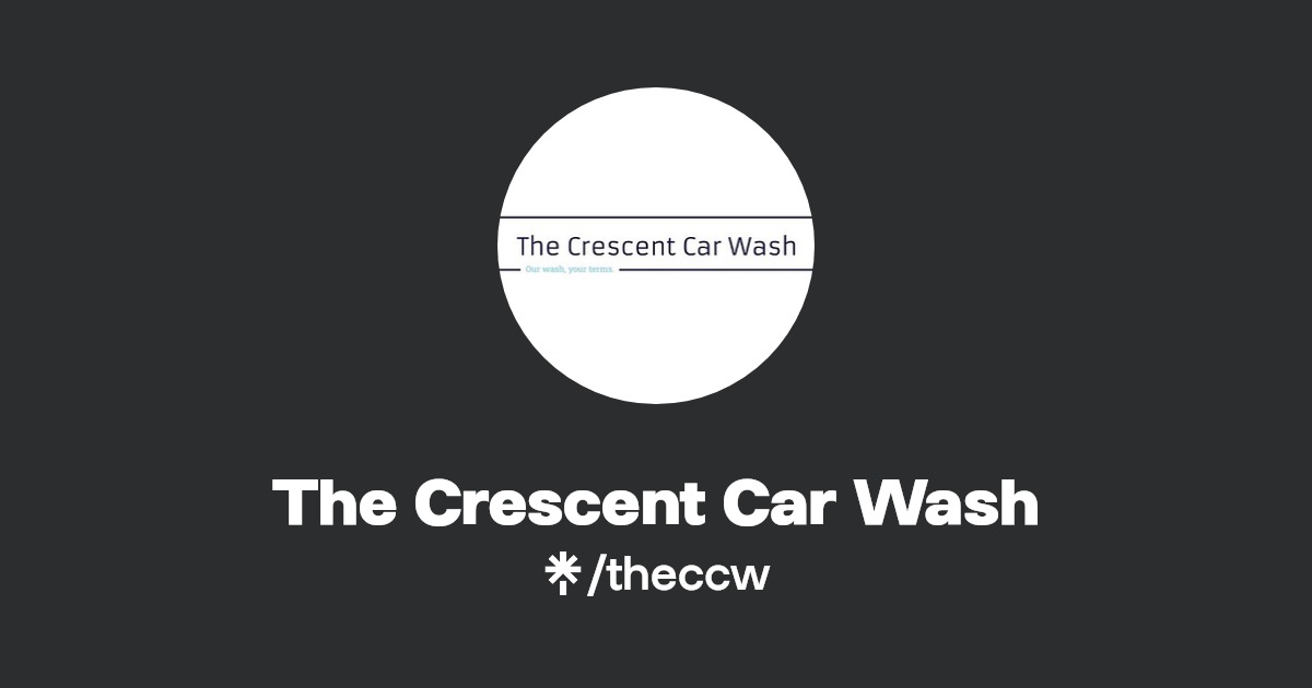 The Crescent Car Wash Instagram Linktree
