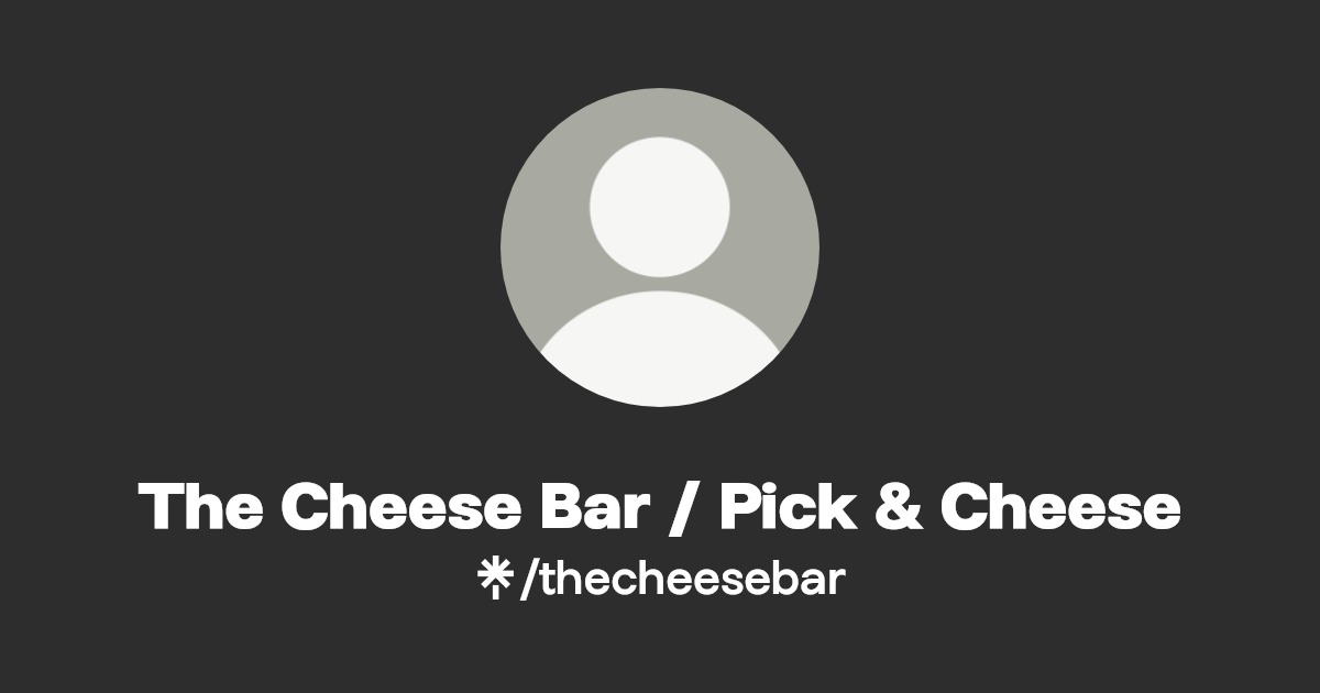The Cheese Bar Instagram, Facebook Linktree