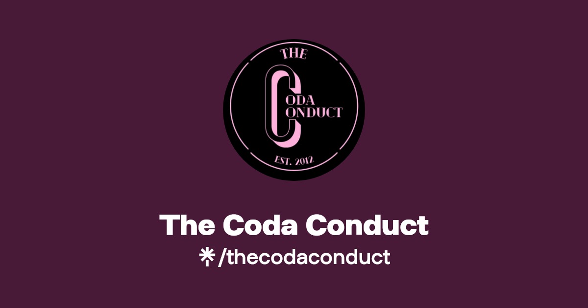 The Coda Conduct Instagram, Facebook, TikTok Linktree