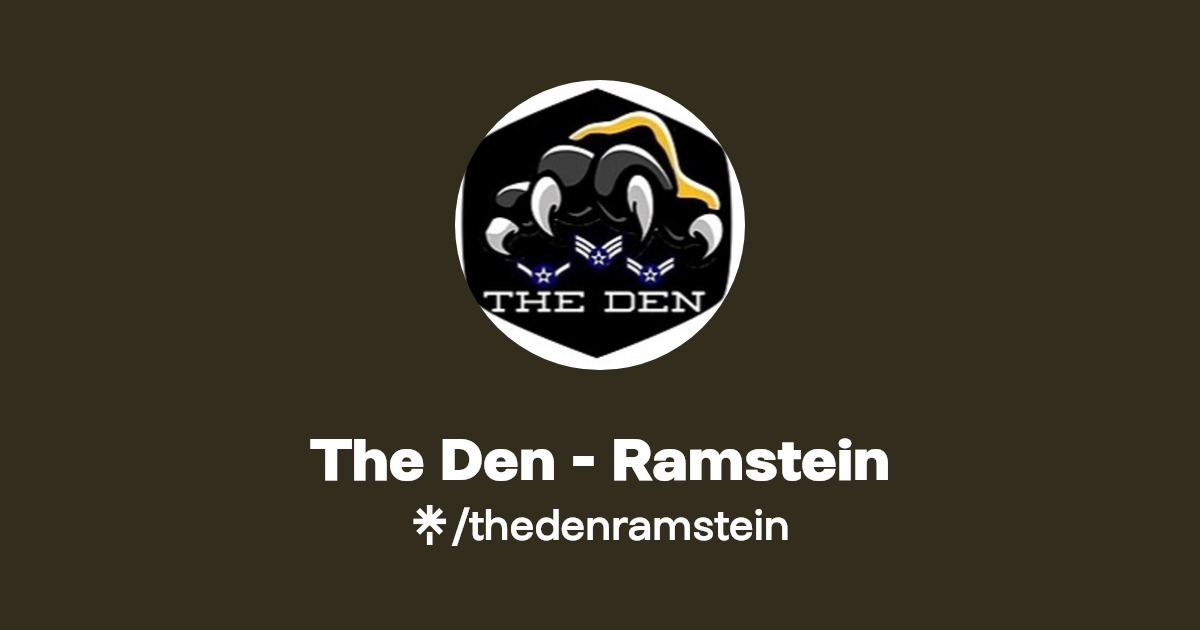 The Den Ramstein Instagram, Facebook Linktree