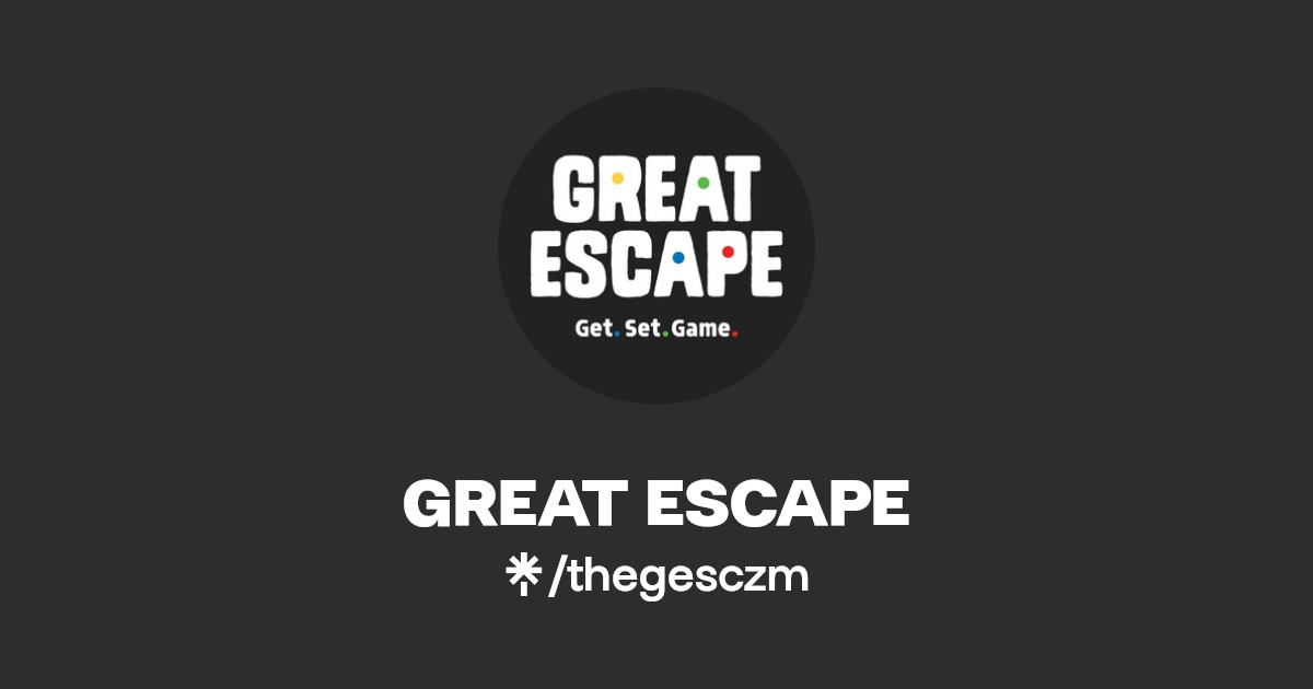 GREAT ESCAPE Instagram, Facebook, TikTok Linktree