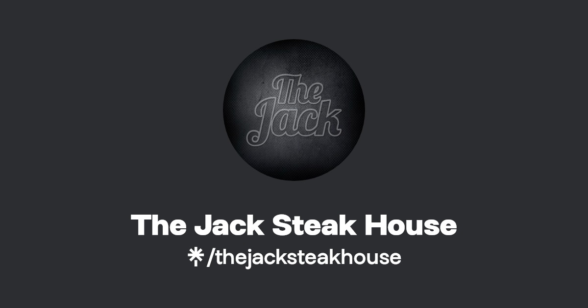 The Jack Steak House Instagram, Facebook Linktree