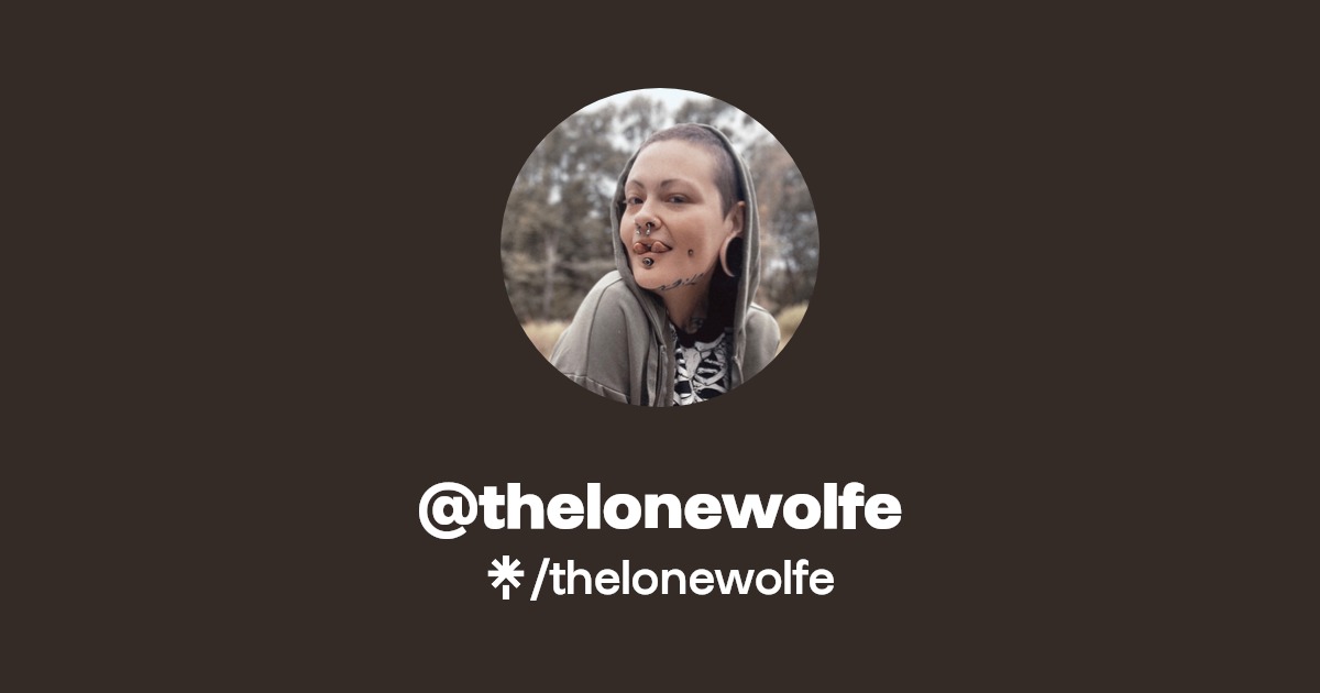 thelonewolfe - Find @thelonewolfe Onlyfans - Linktree