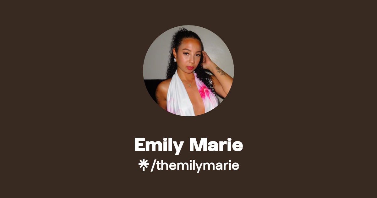 Emily Marie | Instagram, TikTok | Linktree