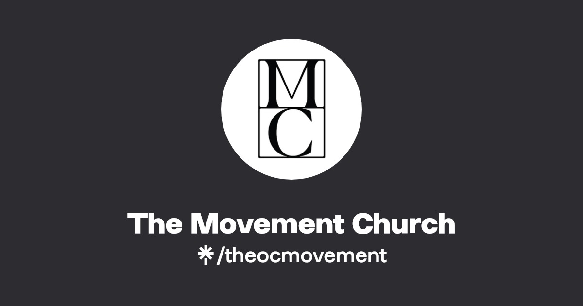 The Movement Church Instagram, Facebook, TikTok Linktree
