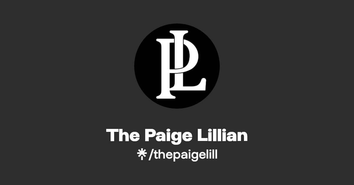 The Paige Lillian | Instagram, TikTok | Linktree