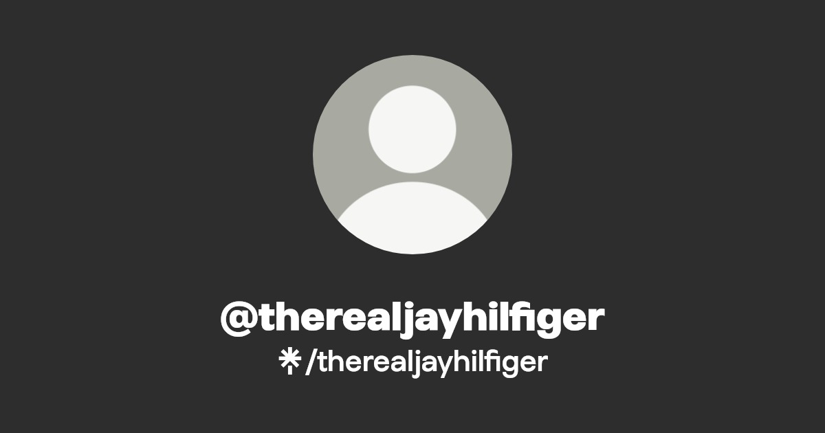 therealjayhilfiger - Find @therealjayhilfiger Onlyfans - Linktree