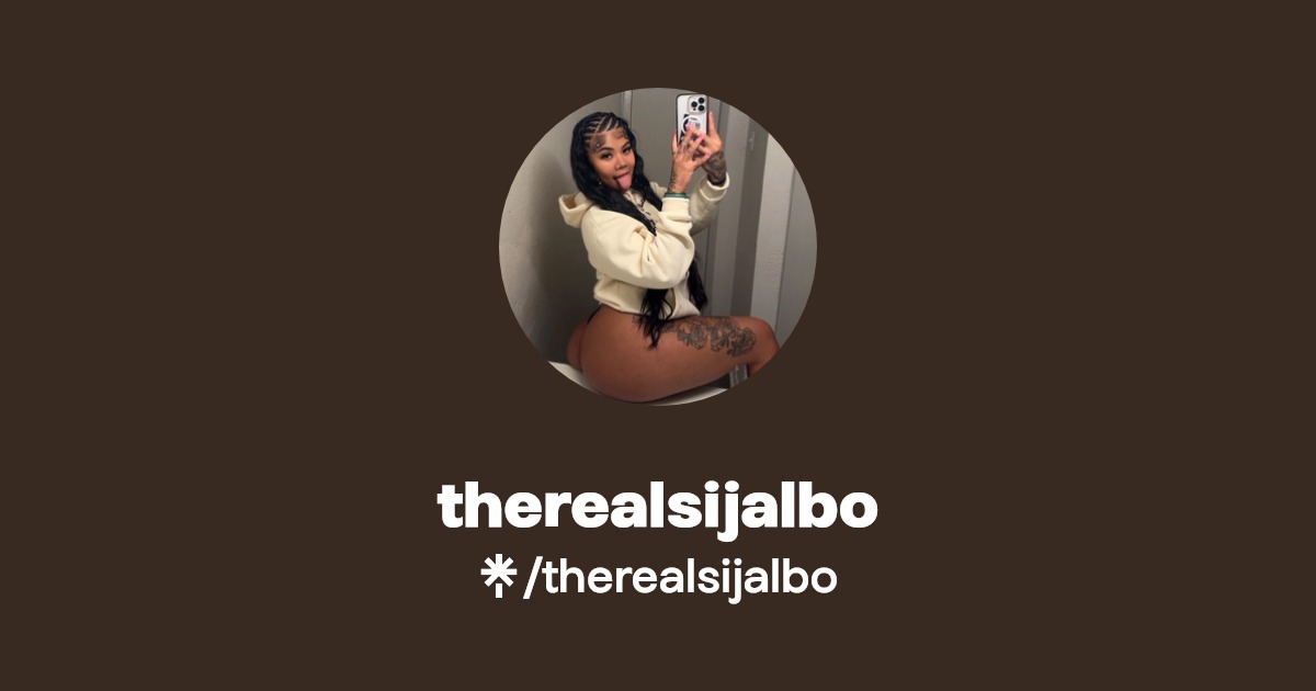 therealsijalbo - Find @therealsijalbo Onlyfans - Linktree