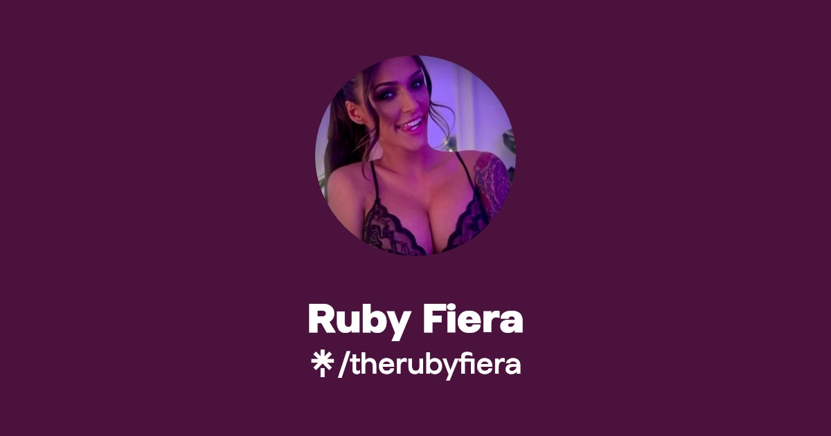 Ruby Fiera - Find Ruby Fiera Onlyfans - Linktree