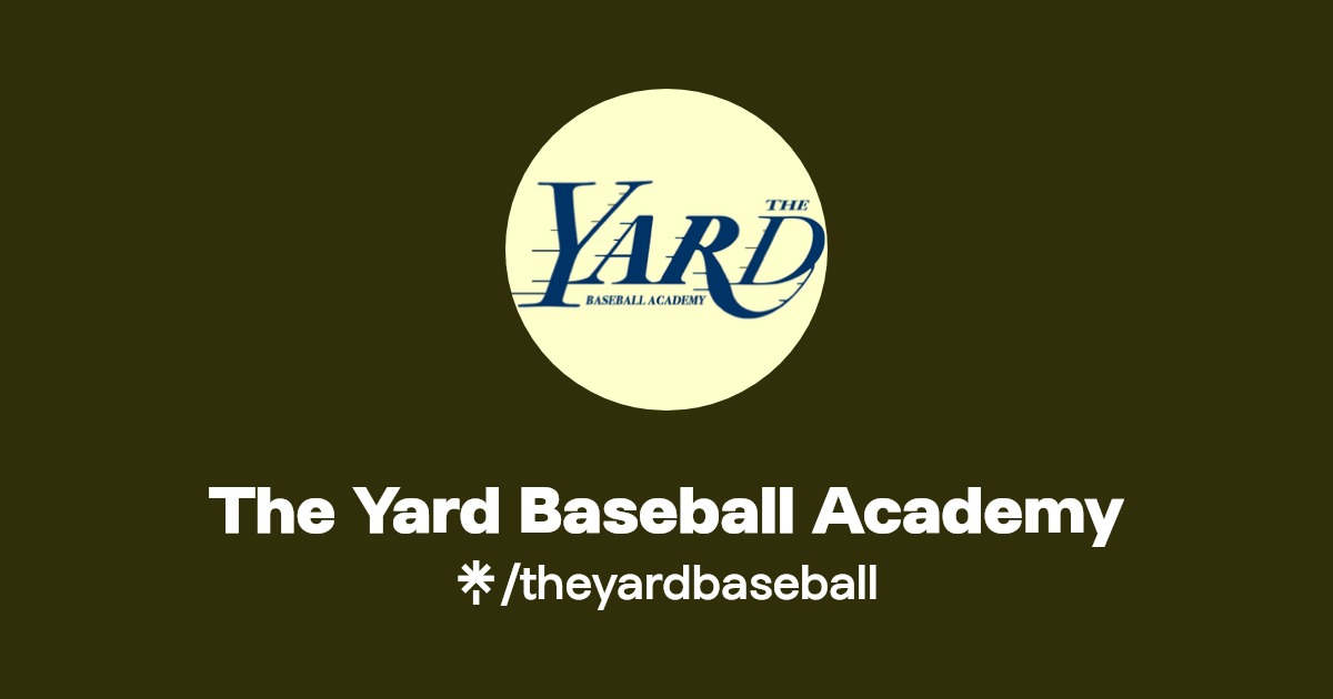 The Yard Baseball Academy Instagram, Facebook Linktree