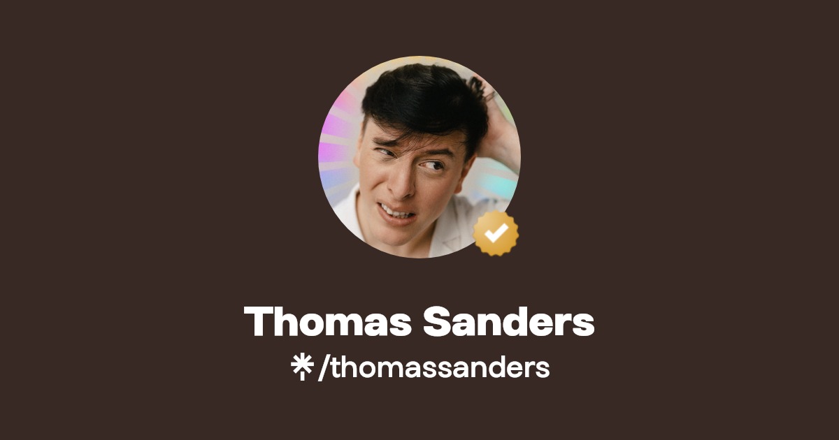 Thomas Sanders Instagram, Facebook, TikTok Linktree