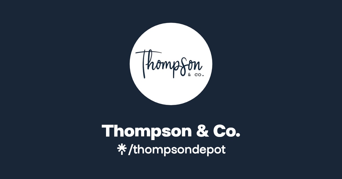 Thompson & Co. Instagram, Facebook, TikTok Linktree