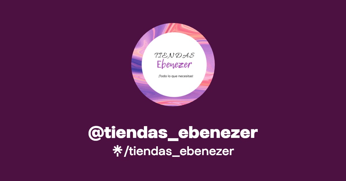 tiendas_ebenezer Instagram, Facebook Linktree