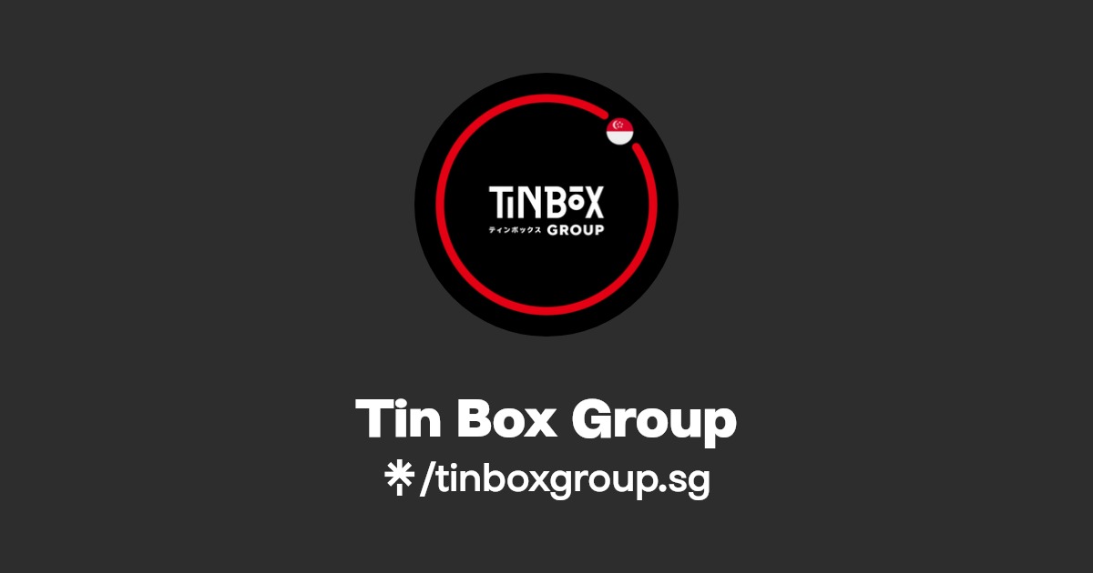 Tin Box Group Instagram, Facebook, TikTok Linktree