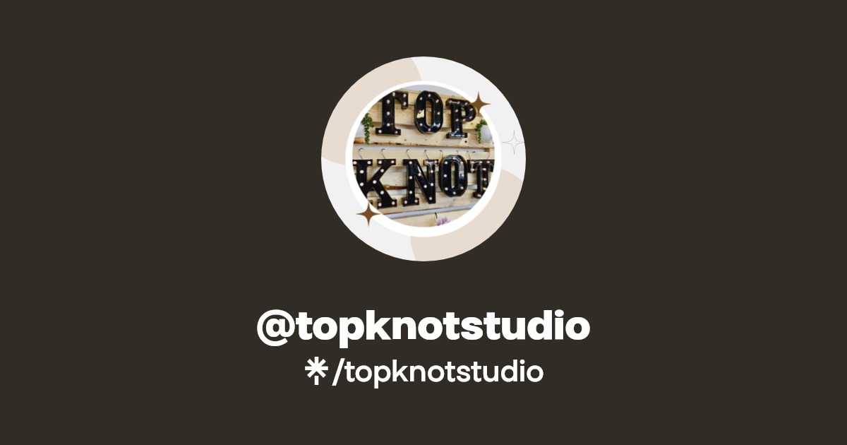 topknotstudio Instagram Linktree
