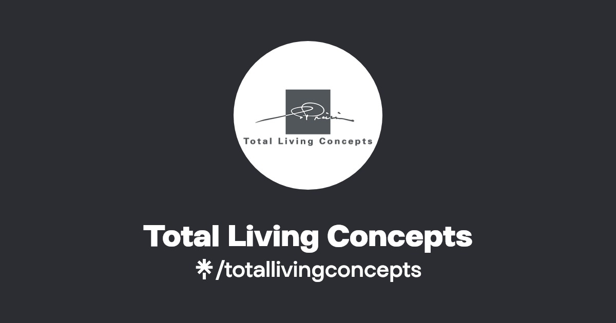 Total Living Concepts Instagram, Facebook Linktree