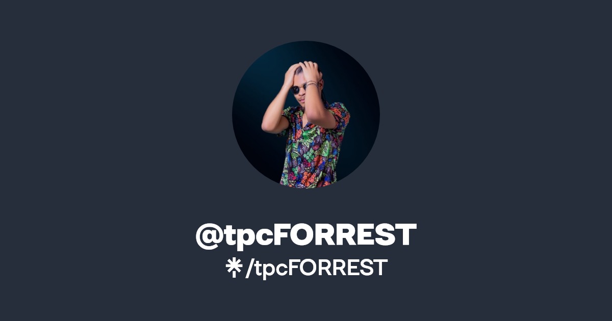tpcFORREST Instagram, Facebook Linktree