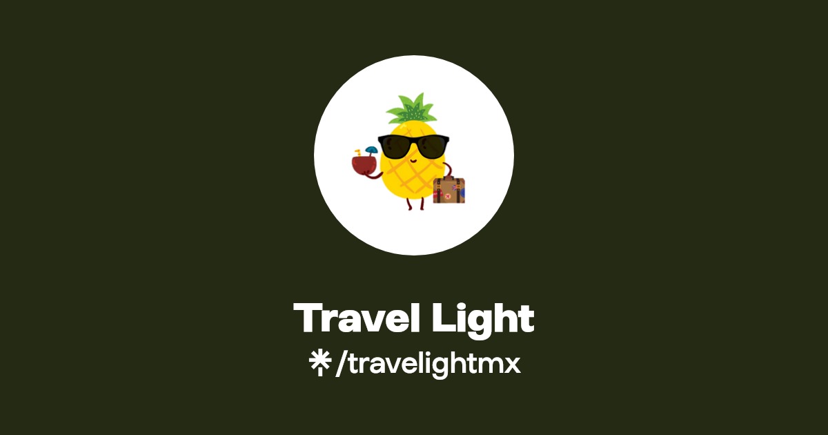 Travel Light | Instagram, Facebook | Linktree
