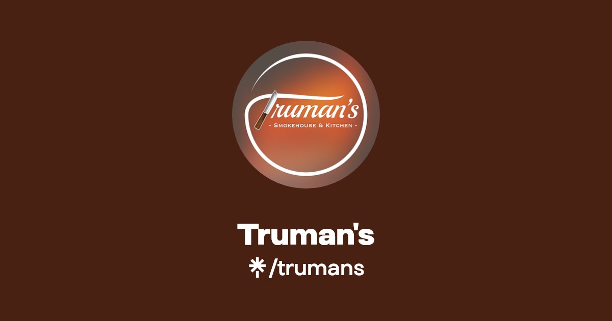 Truman's Instagram, Facebook, TikTok Linktree