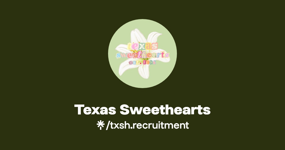Texas Sweethearts Instagram, TikTok Linktree