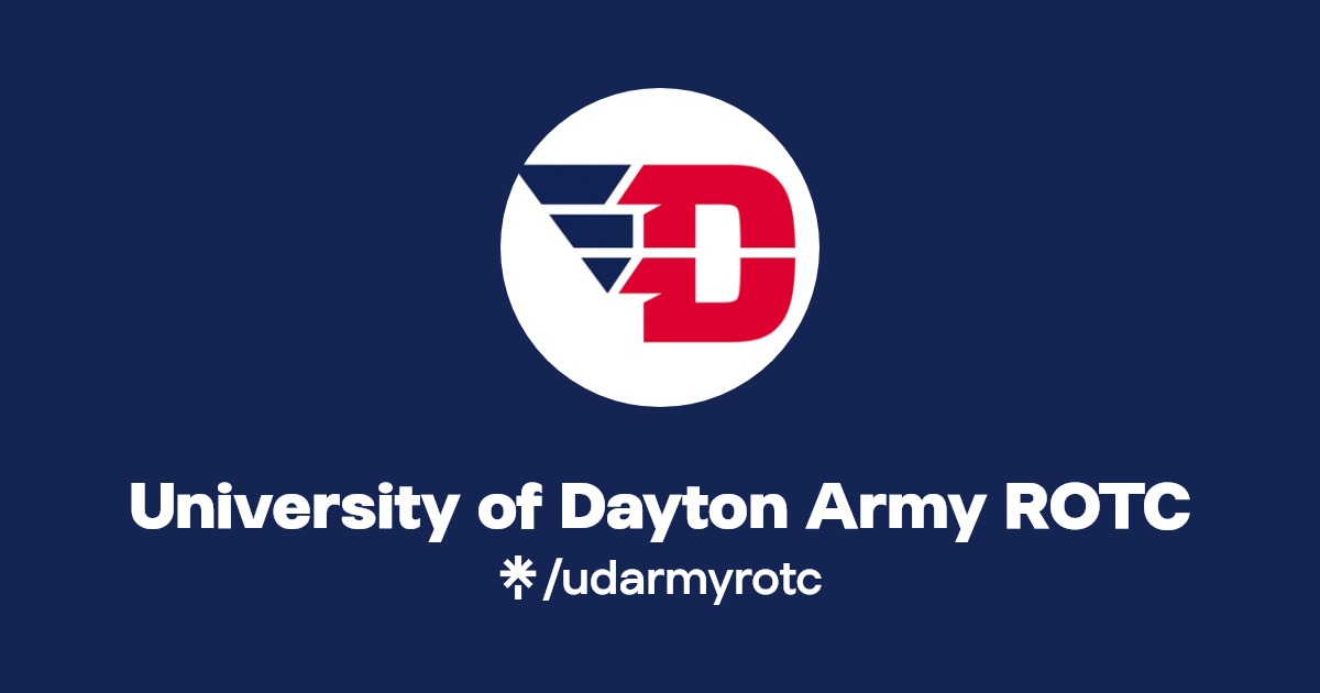 University of Dayton Army ROTC Instagram, Facebook Linktree