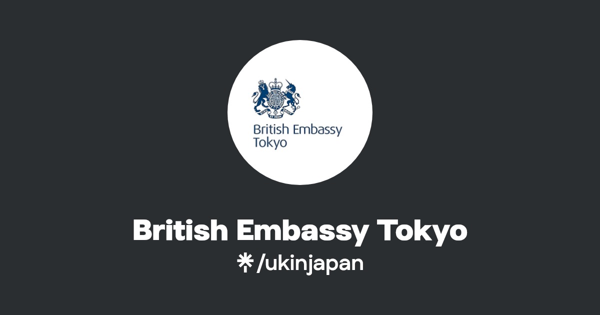 British Embassy Tokyo Twitter, Facebook Linktree