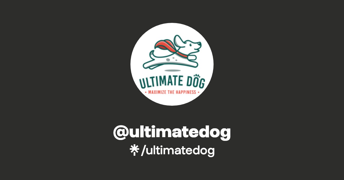 ultimatedog's link in bio Latest Products and socials Linktree