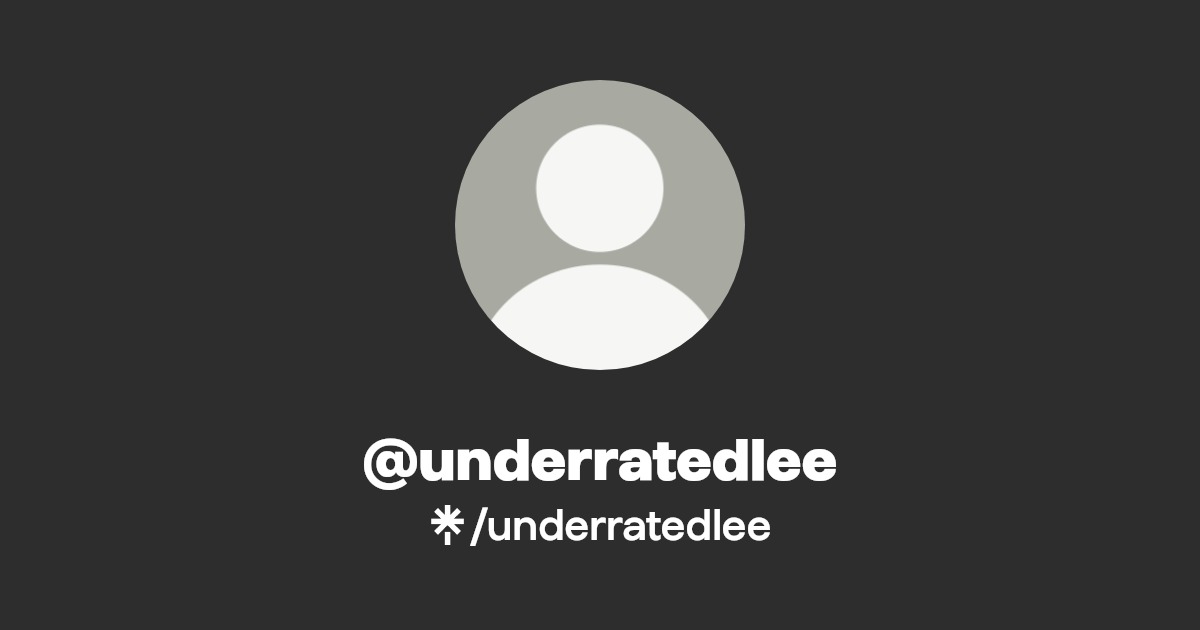 underratedlee - Find @underratedlee Onlyfans - Linktree