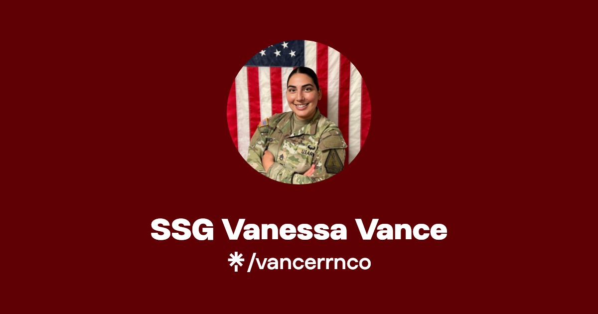 SSG Vanessa Vance Instagram, Facebook Linktree