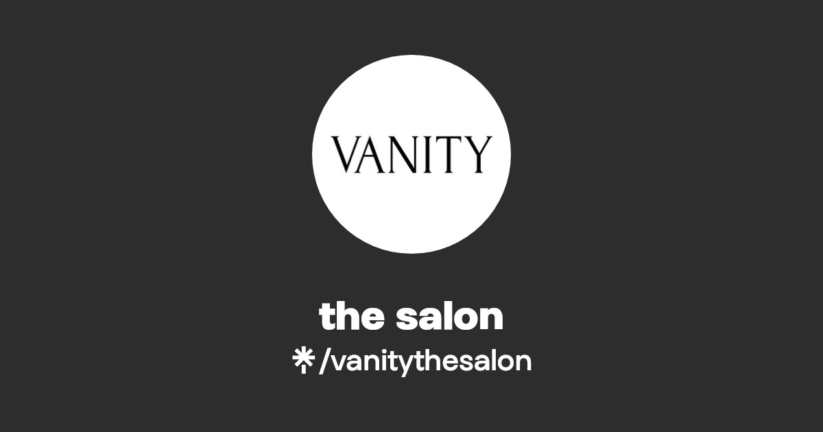 the salon Instagram, TikTok Linktree