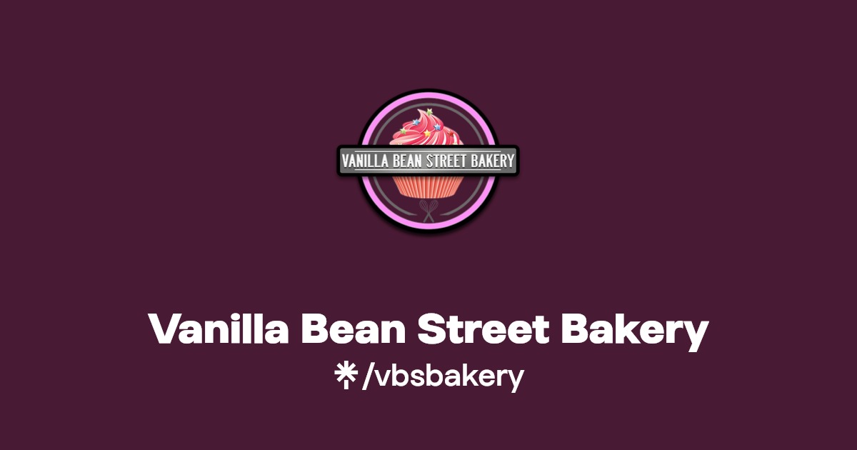 Vanilla Bean Street Bakery Instagram Linktree