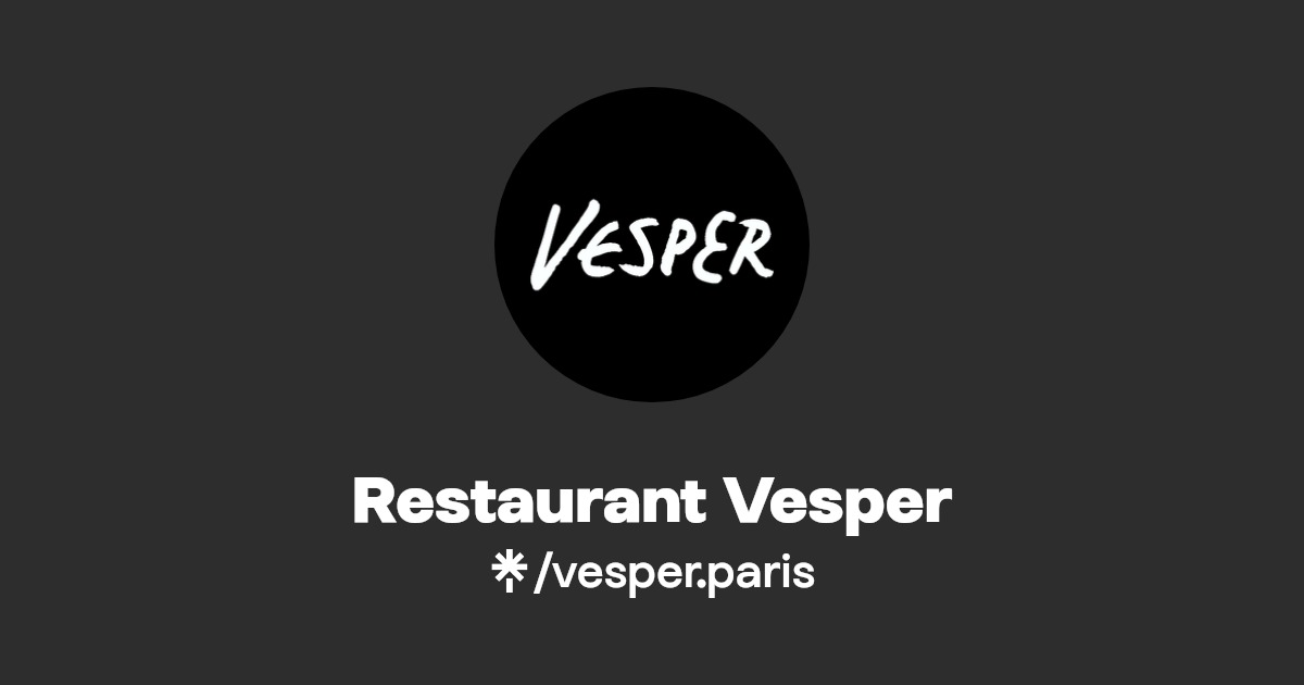 Restaurant Vesper Instagram, TikTok Linktree