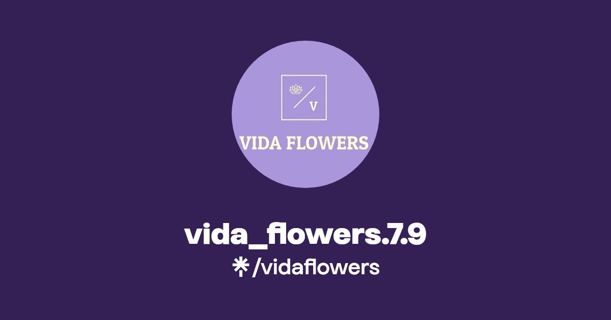 vida_flowers.7.9 Instagram, TikTok Linktree