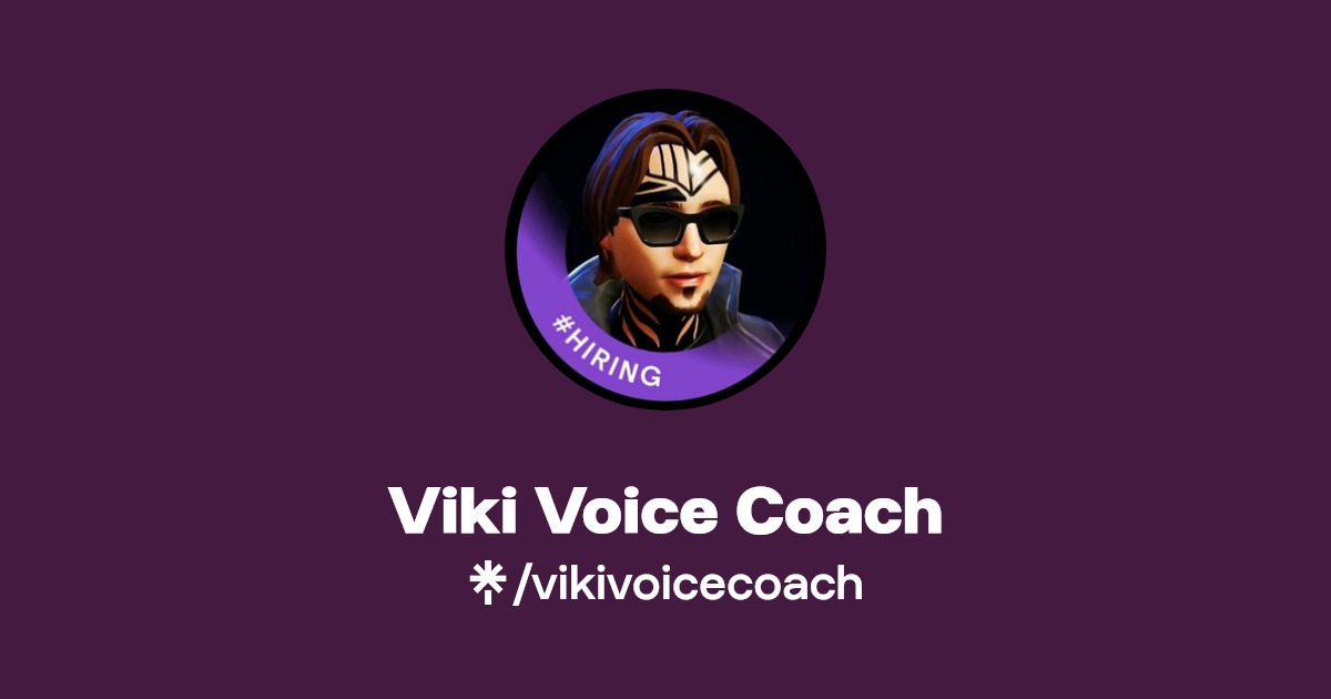 Viki Voice Coach Twitter, Instagram, Facebook Linktree