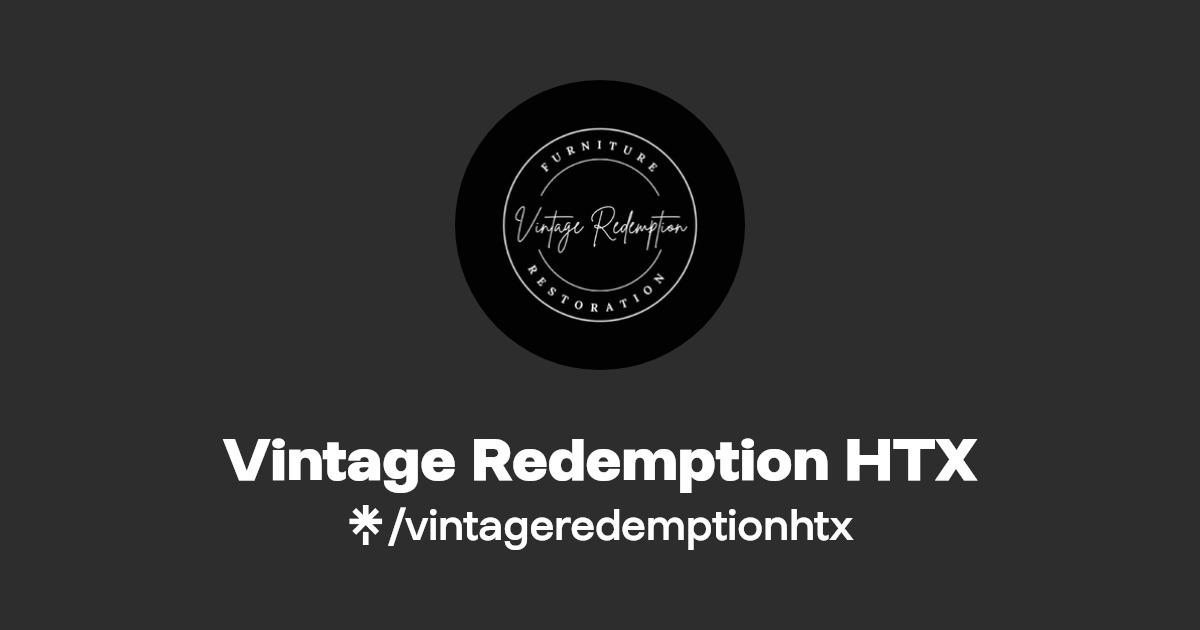 Vintage Redemption HTX Instagram, Facebook Linktree
