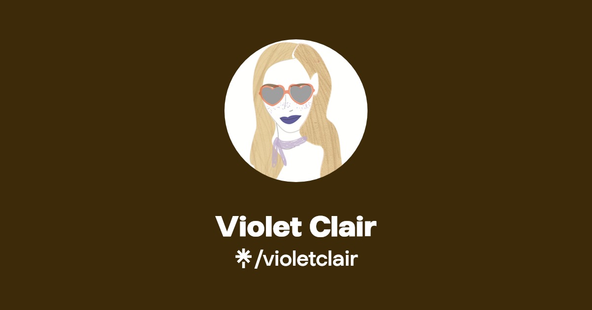 Violet Clair Instagram, TikTok Linktree