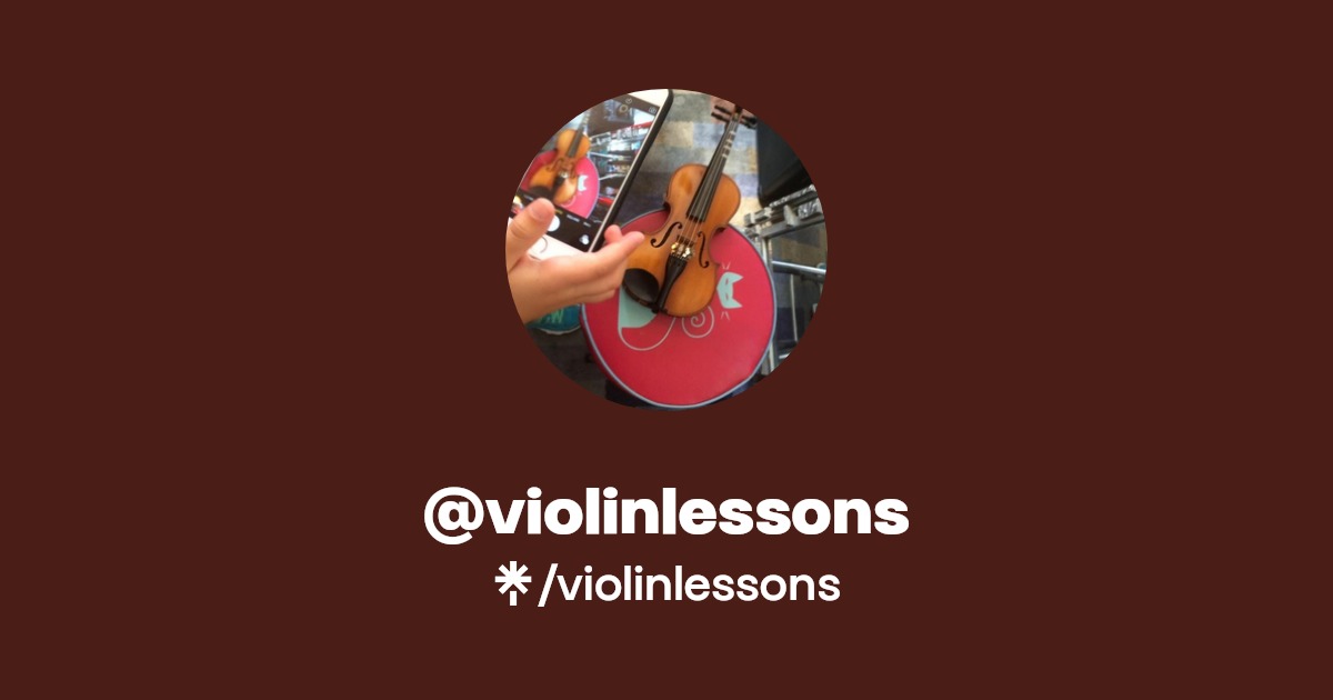violinlessons Twitter, Instagram, TikTok Linktree