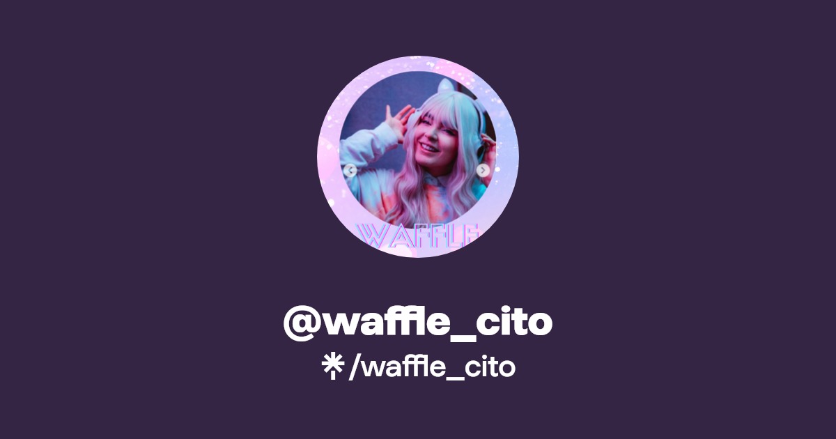 waffle_cito Instagram, TikTok Linktree