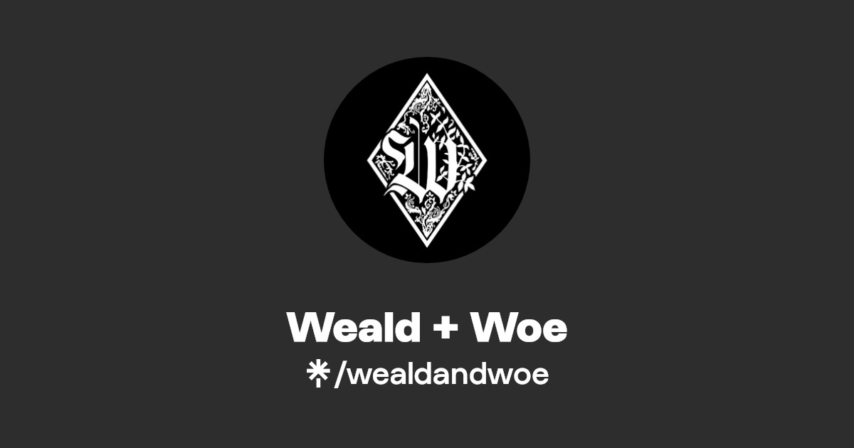 wealdandwoe Instagram, Facebook Linktree