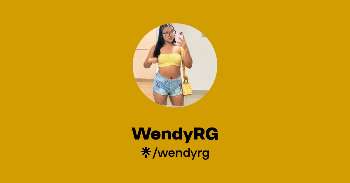 WendyRG | OnlyFans, Instagram, Facebook, TikTok | Linktree