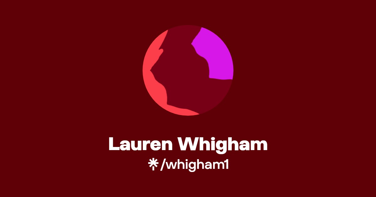 whigham1's link in bio Latest Products and socials Linktree