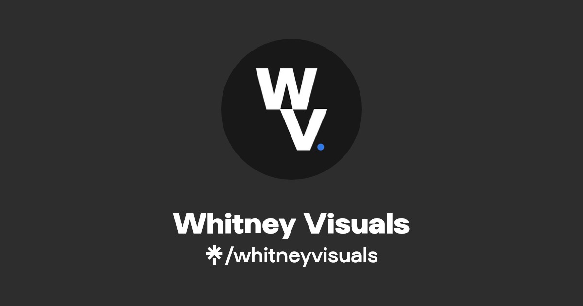Whitney Visuals Twitter Linktree