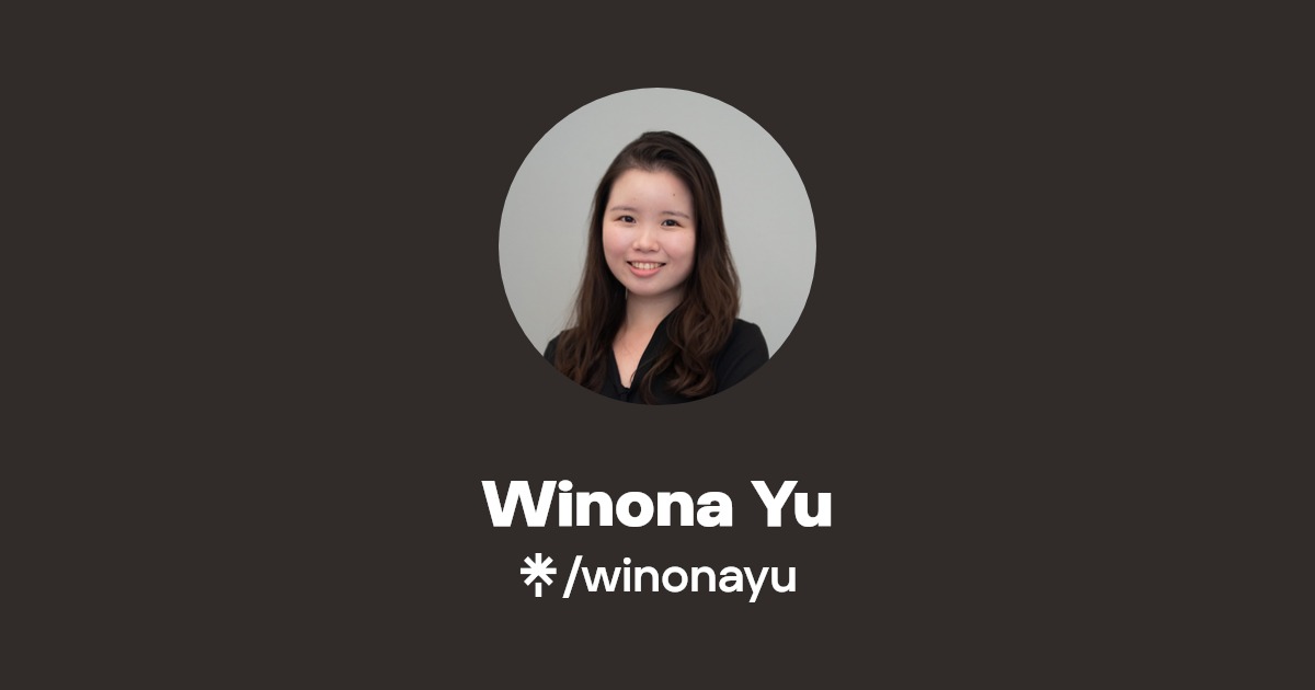 Winona Yu Linktree