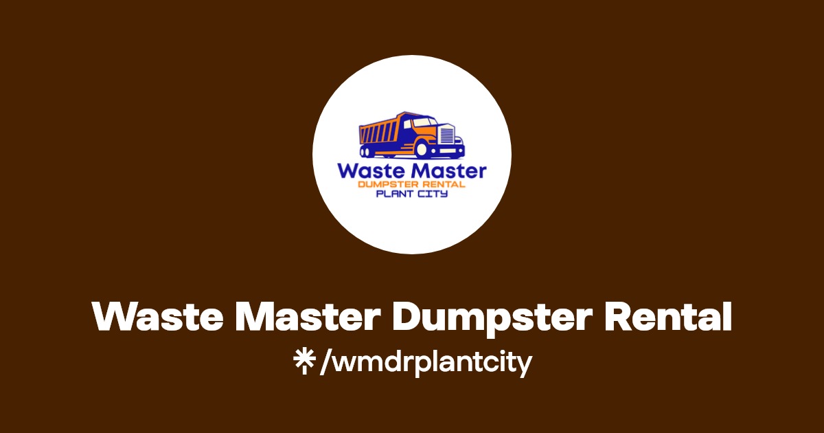 Waste Master Dumpster Rental Twitter, Instagram, Facebook Linktree