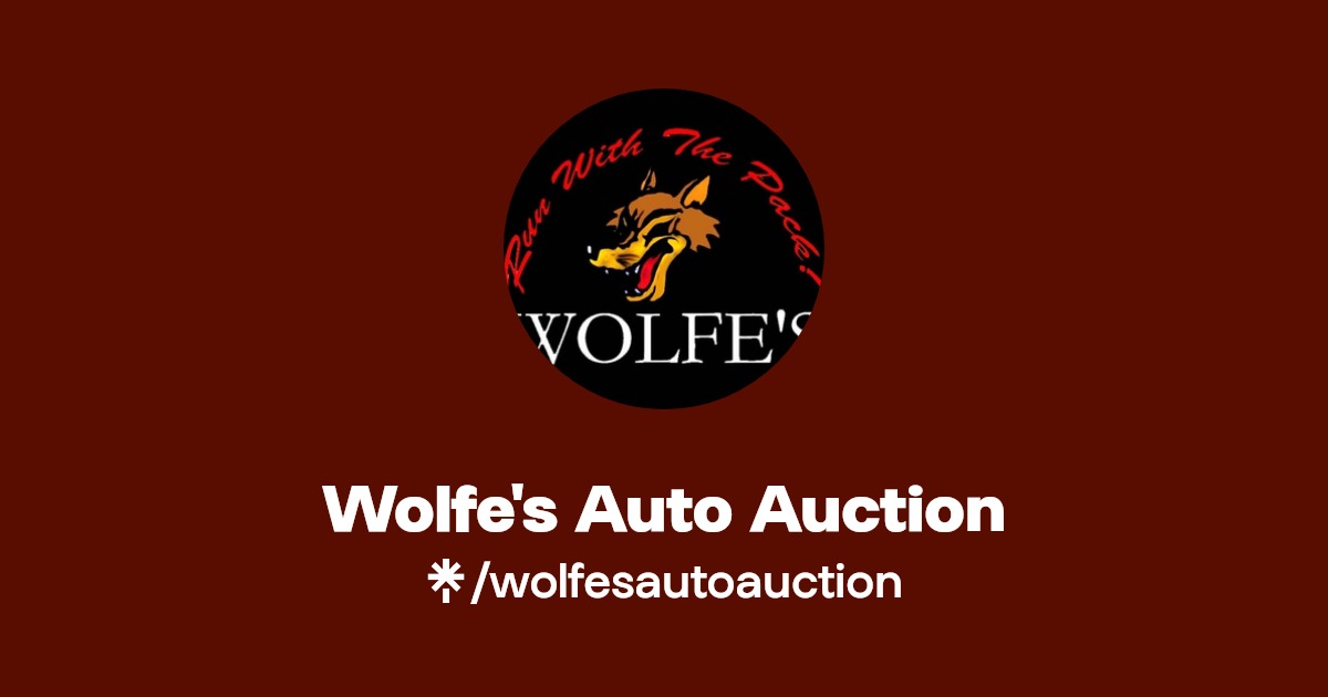 Wolfe's Auto Auction Instagram, Facebook, TikTok Linktree