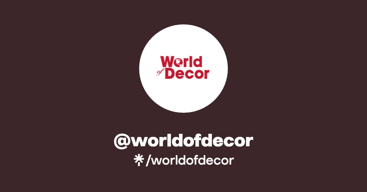 worldofdecor Instagram, Facebook Linktree