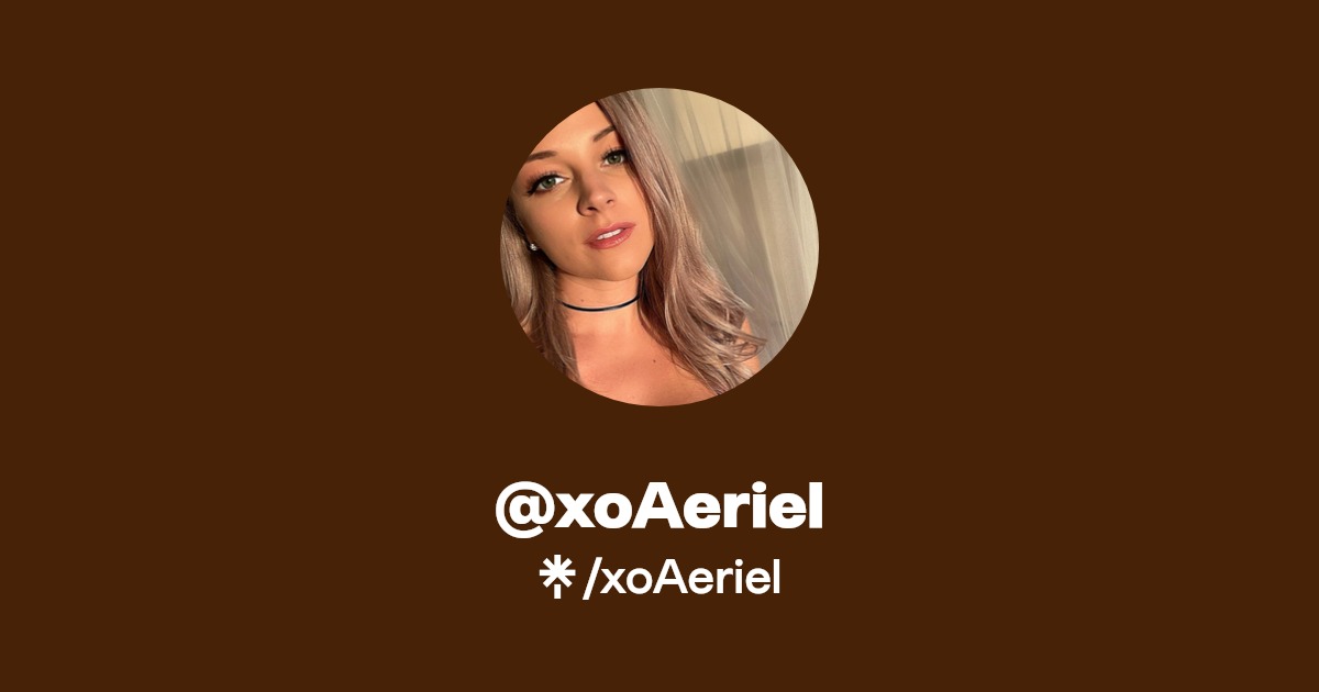 xoAeriel - Find @xoAeriel Onlyfans - Linktree