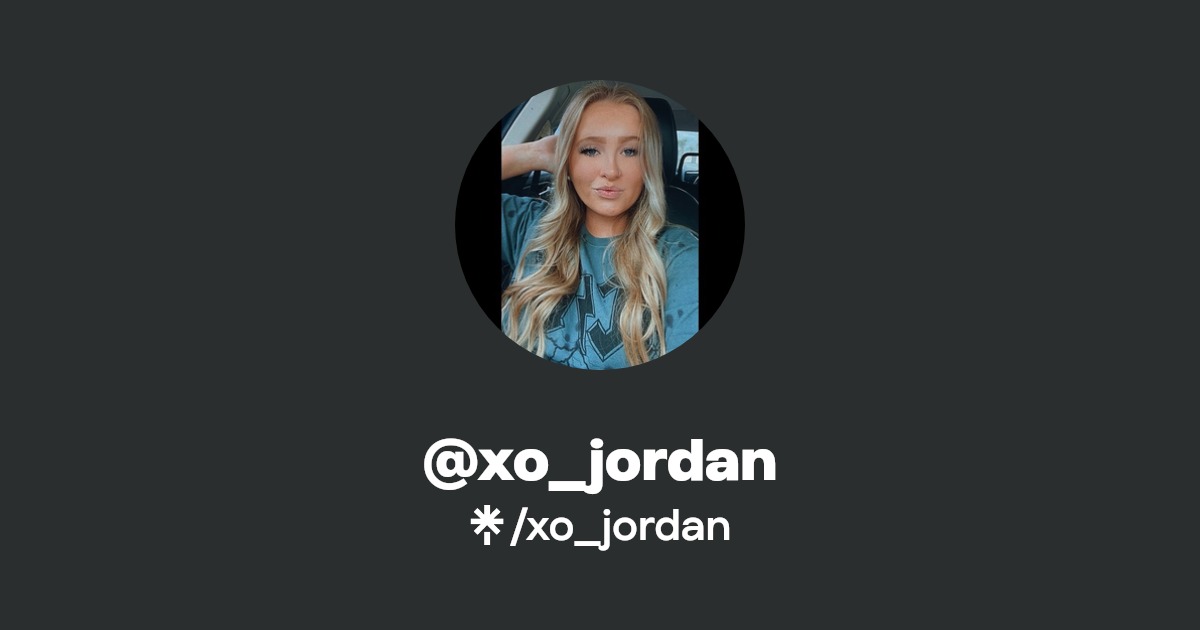 xo_jordan - Find @xo_jordan Onlyfans - Linktree